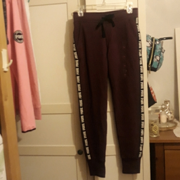 PINK Victoria's Secret Pants - VSPINK Victoria Secret Skinny Jogger Fleece